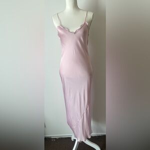Aritzia Wilfred Pink Slip Dress